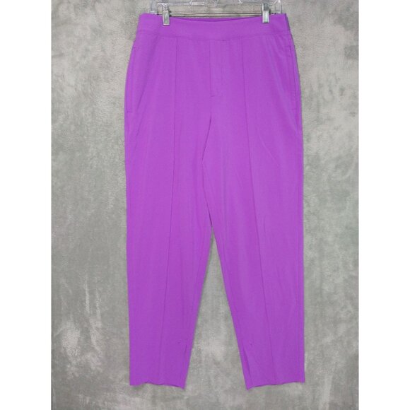 Athleta Pants Womens 10 Jazzy Purple Vienna Slim Stretch Pull On Lightweight - Picture 1 of 11